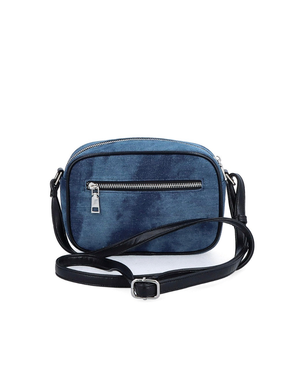 Malá crossbody kabelka jeans kočka - NOVINKA