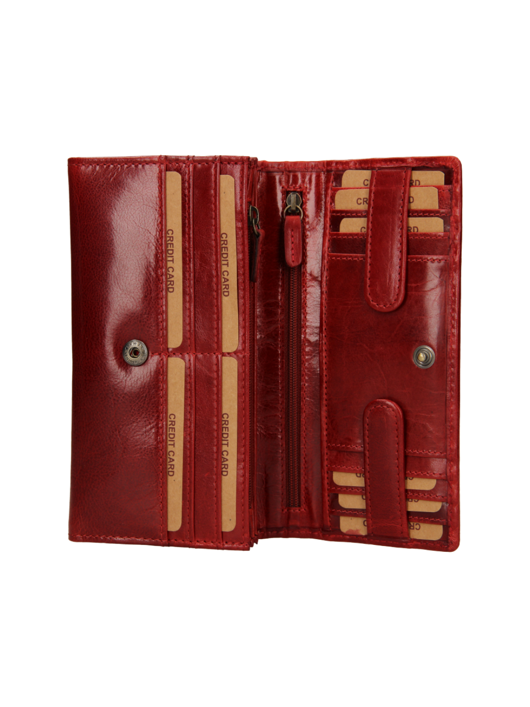 Velká bordó dámská kožená peněženka LAGEN