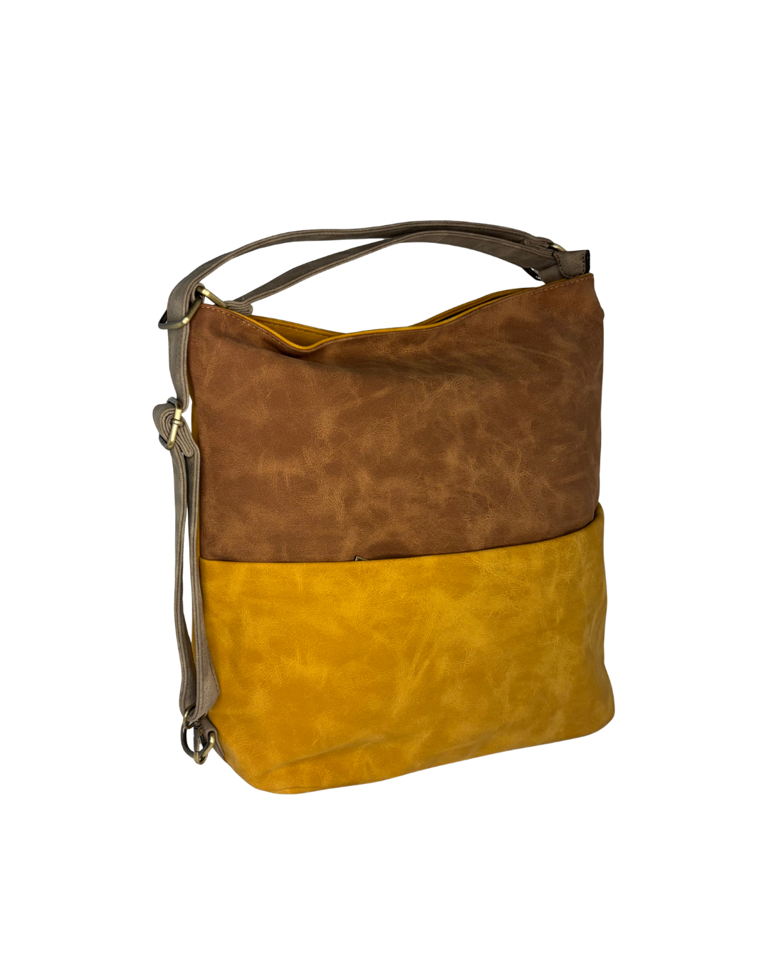 Větší dámská crossbody kabelka / batoh na formát A4