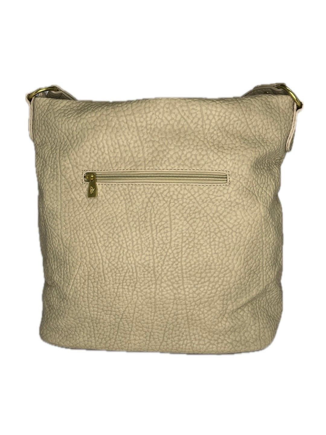 Dámská béžová kabelka z dokonalé imitace kůže - hobo bag