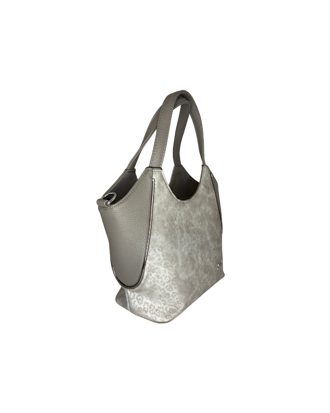 Malá stříbrná crossbody kabelka Karen Holly