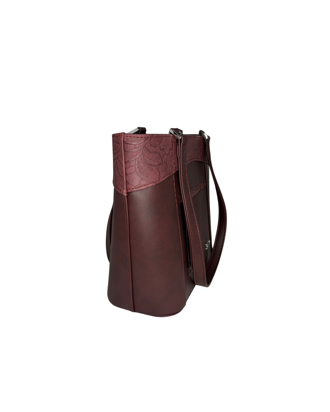 Odlehčená bordo shopper kabelka Karen Polika