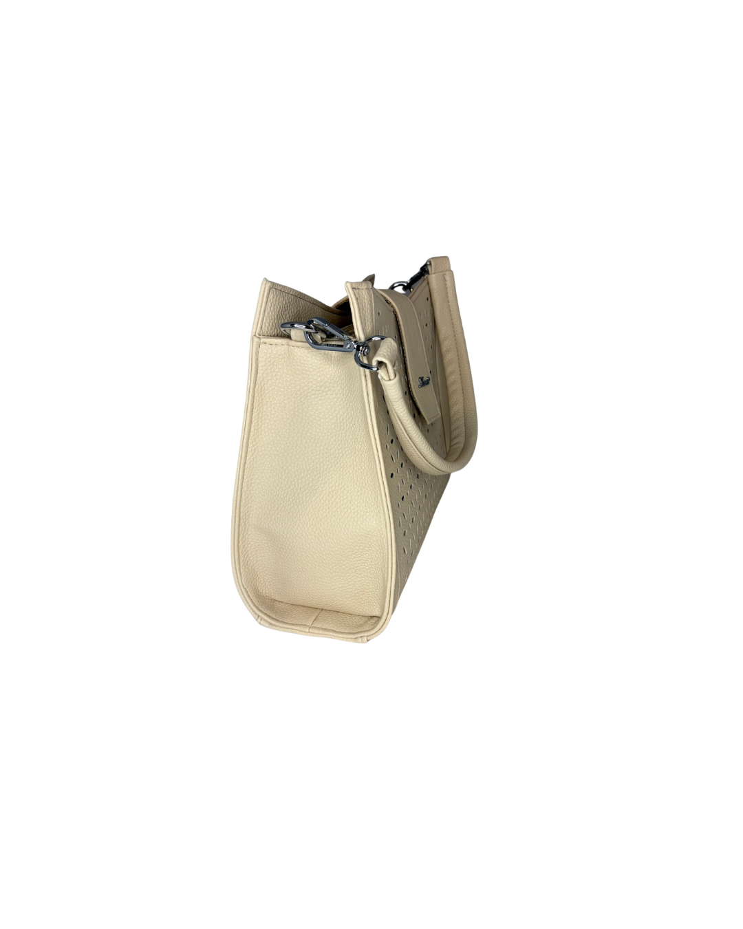 Designová crossbody kabelka Karen v kombinaci béžové a zlaté
