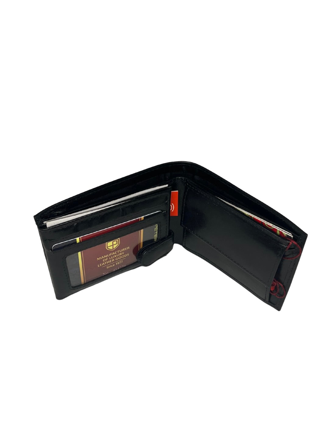 Pánská menší kožená peněženka Peterson s funkcí RFID v dárkovém balení