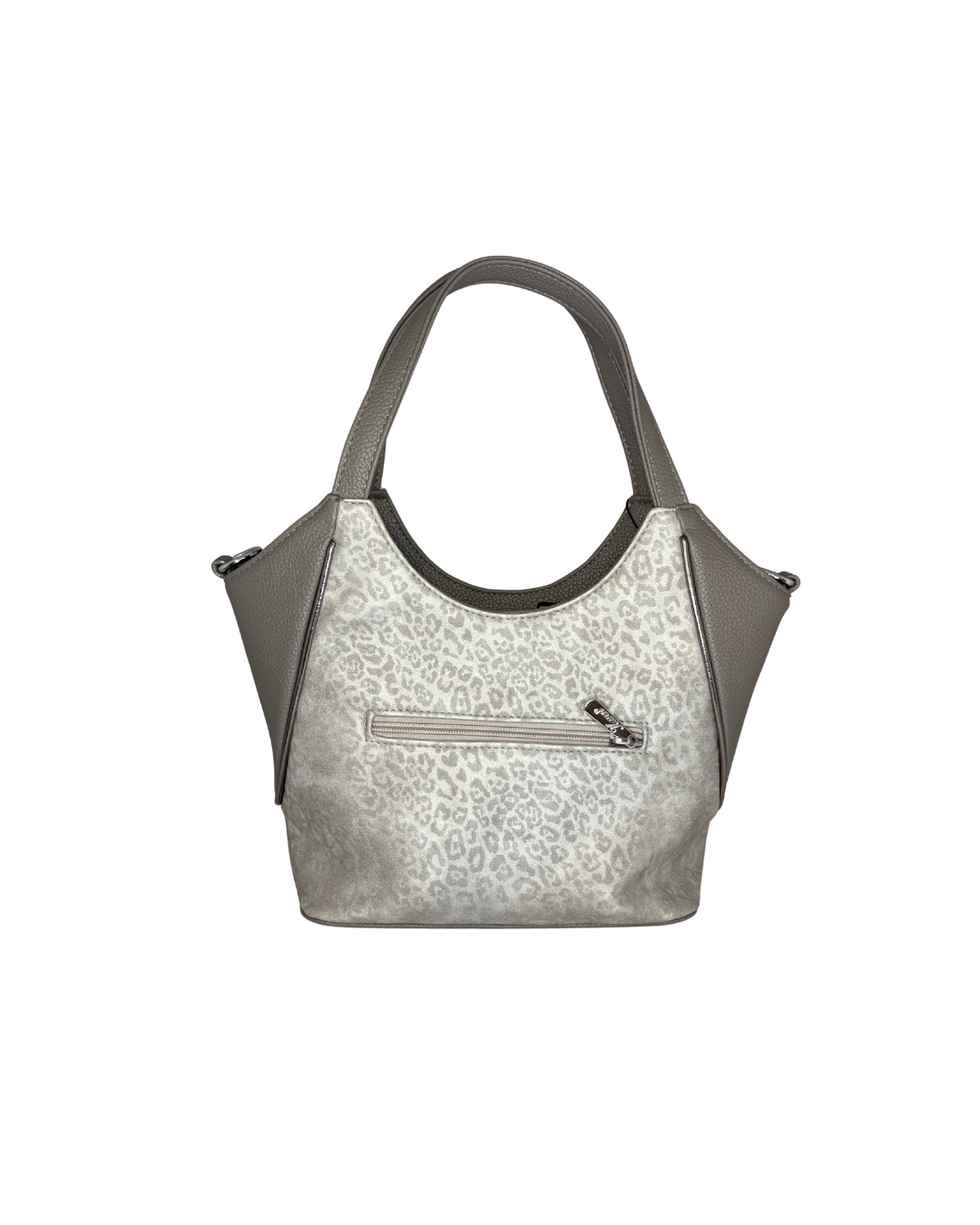 Malá stříbrná crossbody kabelka Karen Holly