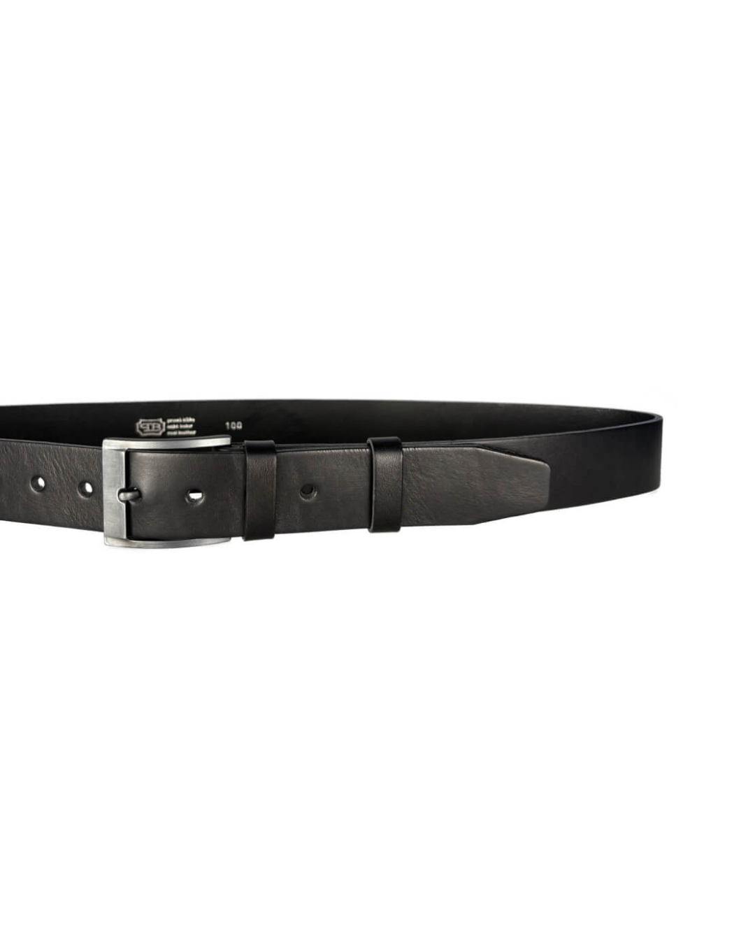 Pánský kožený opasek JEANS šířka 40 mm