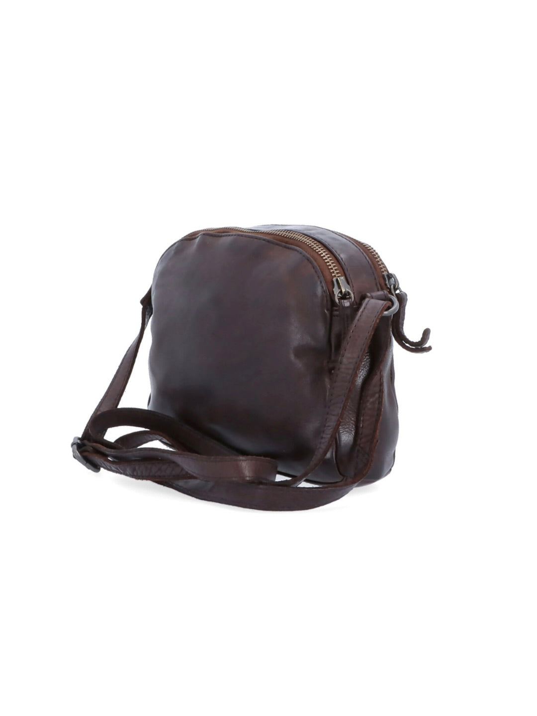 Malá kožená crossbody Noelia Bolger v elegantní tmavě hnědé barvě