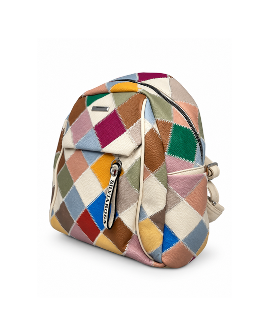 Malý dámský batůžek - patchwork