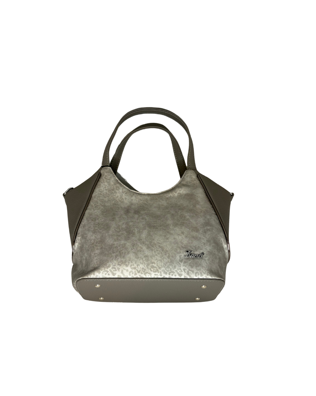 Malá stříbrná crossbody kabelka Karen Holly