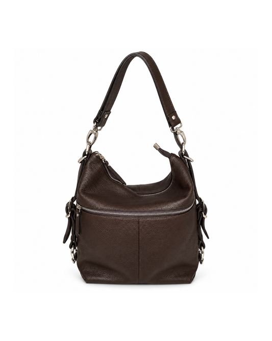 Kožená crossbody kabelka a batoh v jednom