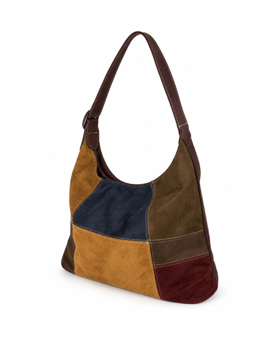 Hobo bag kabelka s patworkovým vzorem