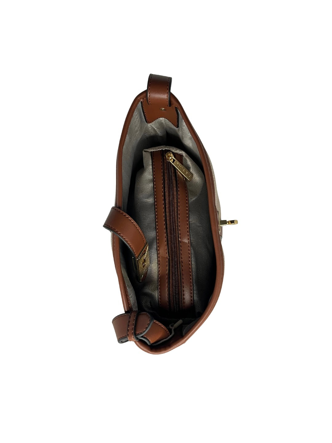 Crossbody "kyblík" s vnitřním organizérem