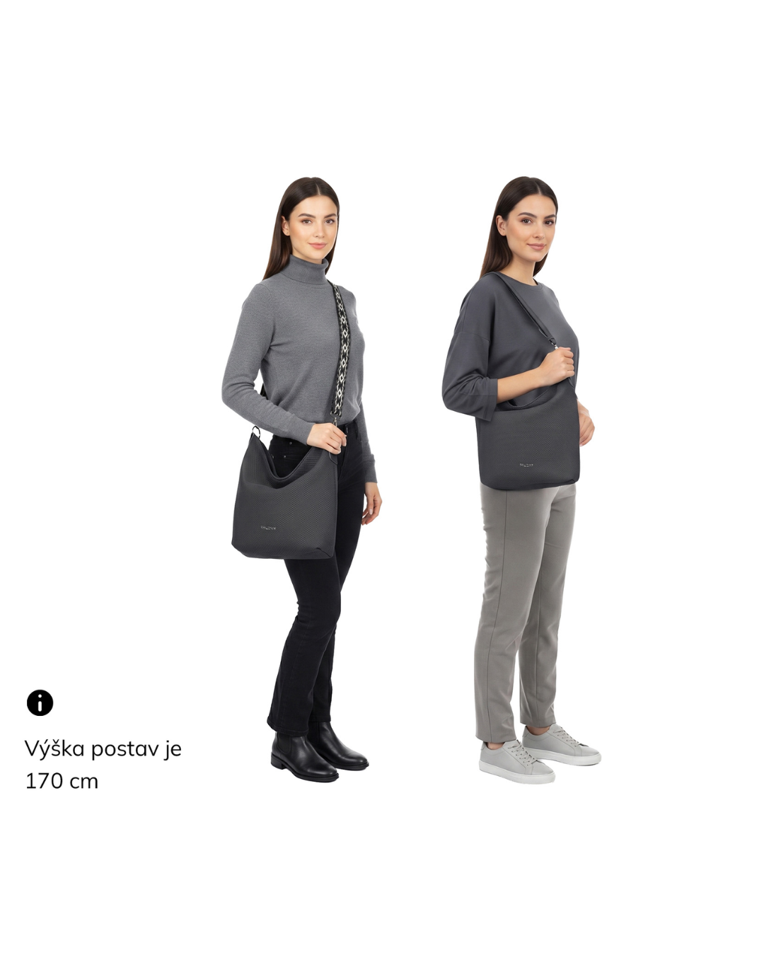Kabelka hobo bag ze syntetické kůže