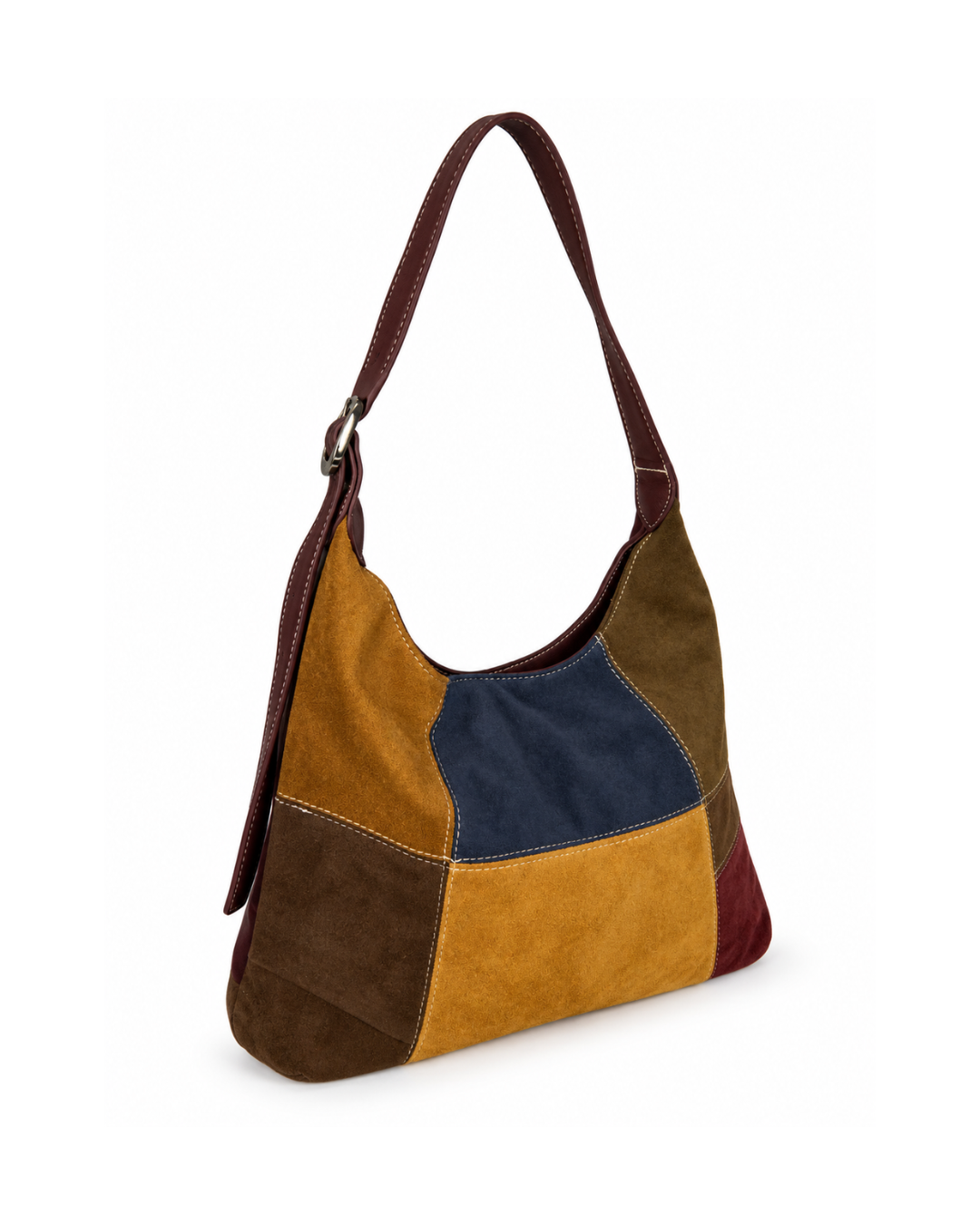 Hobo bag kabelka s patworkovým vzorem