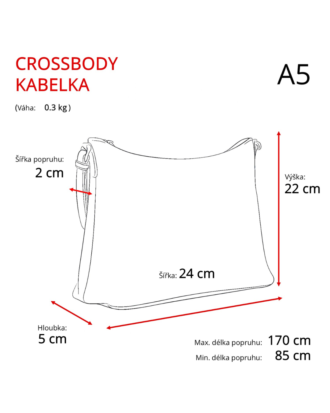 Malá kožená crossbody kabelka Noelia Bolger