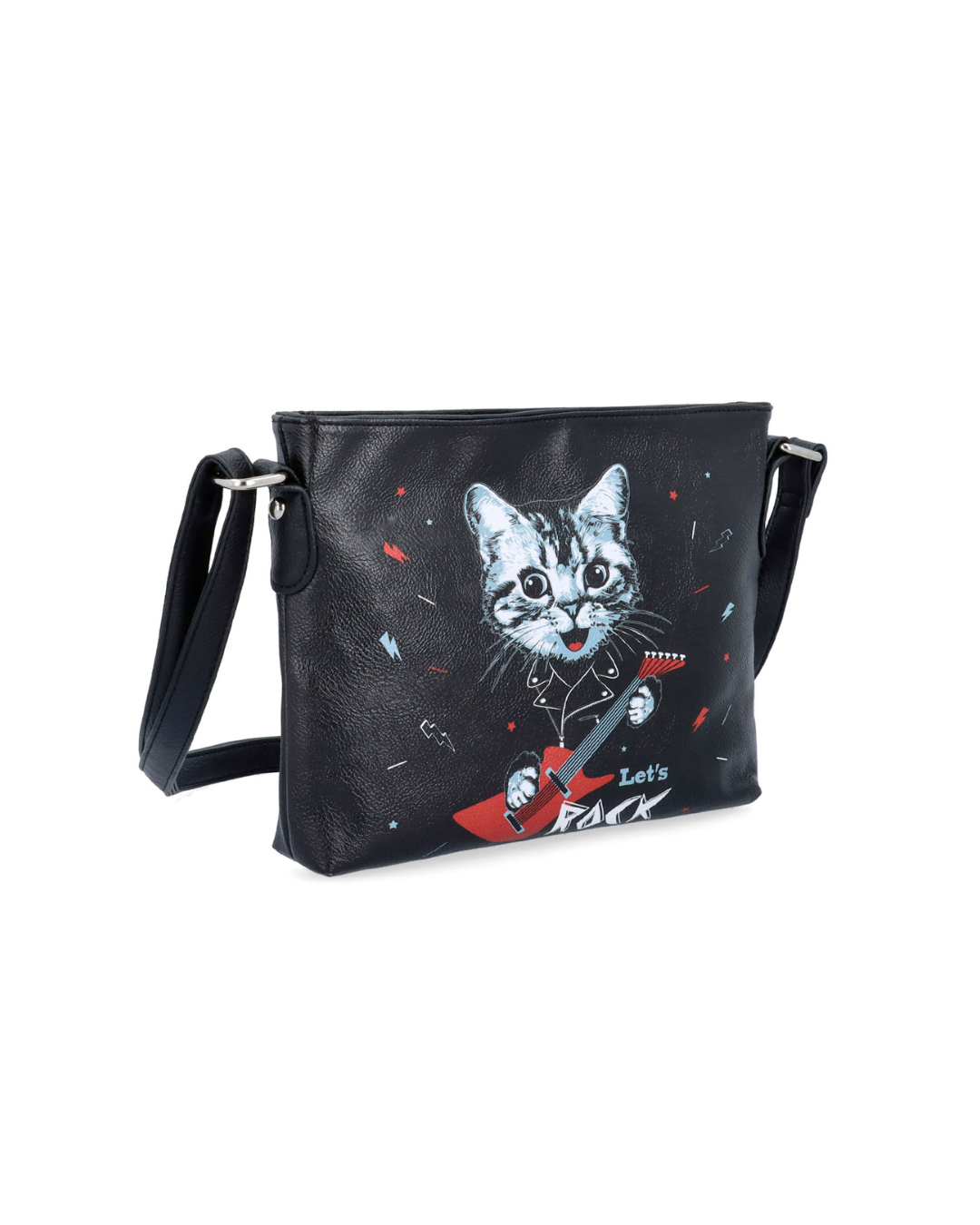 Malá dámská crossbody s motivem koček