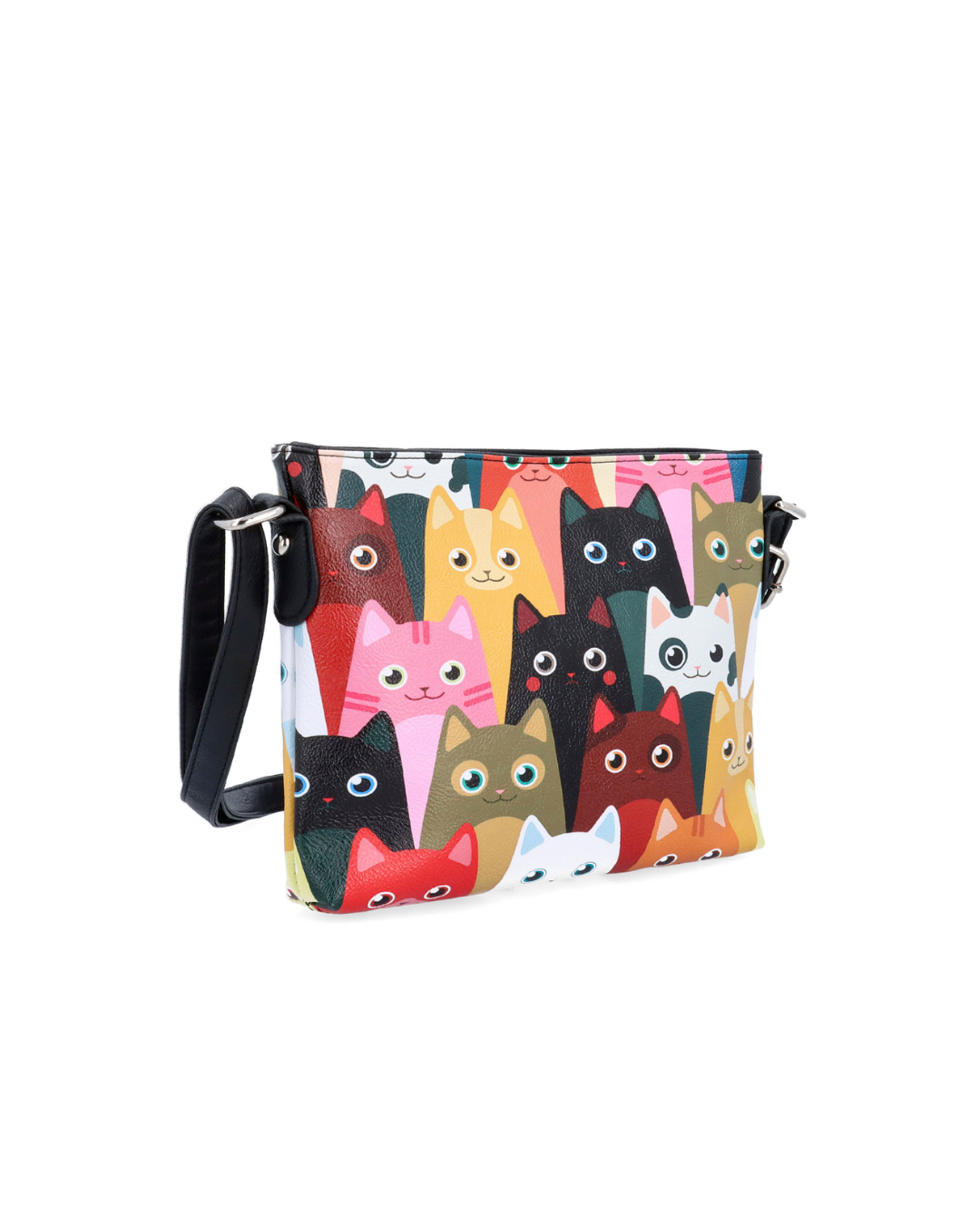 Malá dámská crossbody s motivem koček