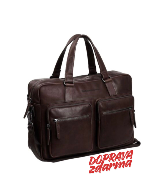 Kožená taška na notebook Misha o velikosti 17" - The Chesterfield Brand