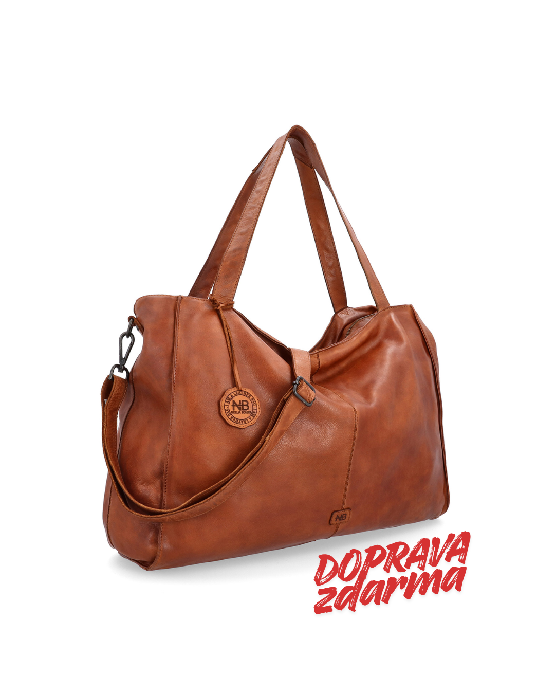 Velká kožená shopper kabelka Noelia Bolger