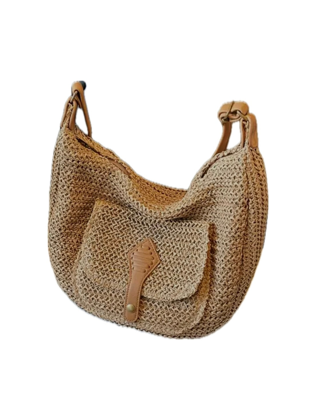 Plážová taška typu crossbody z lýka